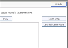 A kezelőpanel ismertetése
