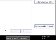 A kezelőpanel ismertetése