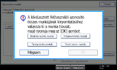 A kezelőpanel ismertetése