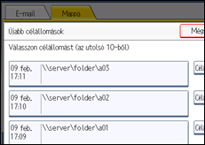A kezelőpanel ismertetése