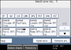 A kezelőpanel ismertetése