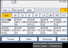 A kezelőpanel ismertetése