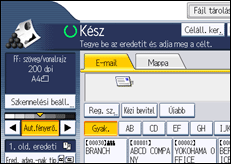 A kezelőpanel ismertetése