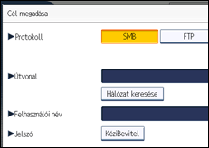 A kezelőpanel ismertetése