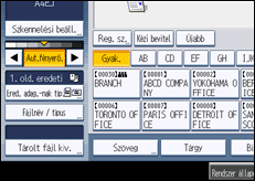 A kezelőpanel ismertetése