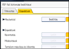 A kezelőpanel ismertetése