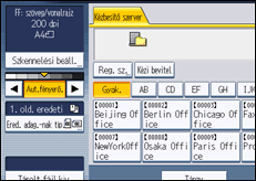 A kezelőpanel ismertetése