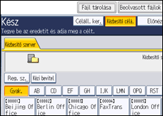 A kezelőpanel ismertetése