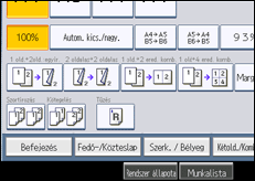 A kezelőpanel ismertetése