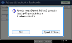 A kezelőpanel ismertetése