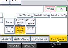 Illustrazione schermata pannello di controllo