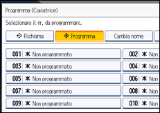 Illustrazione schermata pannello di controllo