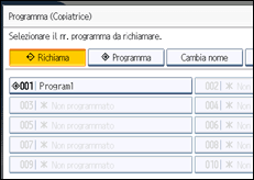 Illustrazione schermata pannello di controllo