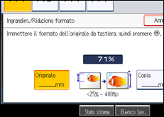 Illustrazione schermata pannello di controllo