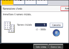 Illustrazione schermata pannello di controllo