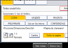 Illustrazione schermata pannello di controllo