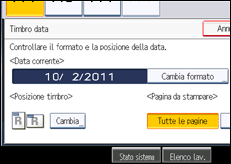 Illustrazione schermata pannello di controllo