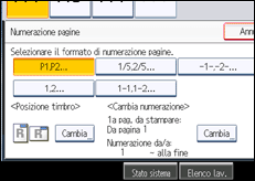 Illustrazione schermata pannello di controllo