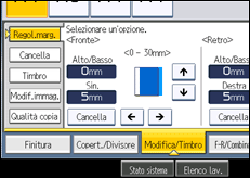 Illustrazione schermata pannello di controllo