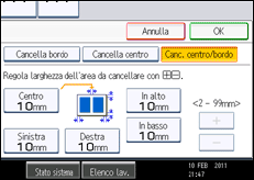 Illustrazione schermata pannello di controllo