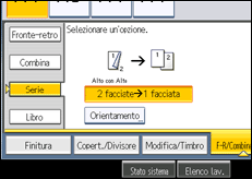Illustrazione schermata pannello di controllo