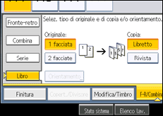 Illustrazione schermata pannello di controllo