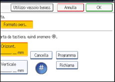 Illustrazione schermata pannello di controllo