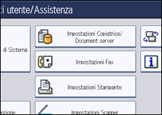Illustrazione schermata pannello di controllo
