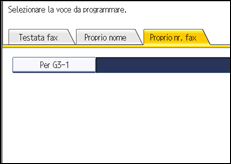 Illustrazione della schermata sul pannello di controllo
