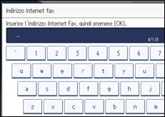 Illustrazione della schermata sul pannello di controllo