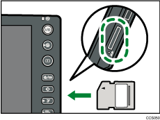 Illustrazione dello slot per supporti