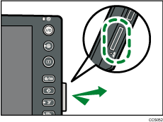 Illustrazione dello slot per supporti