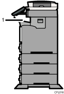 Illustrazione numerata vassoio di uscita