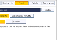 Illustrazione della schermata sul pannello di controllo