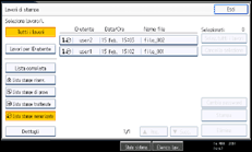 Illustrazione della schermata sul pannello di controllo