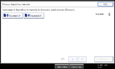 Illustrazione della schermata sul pannello di controllo