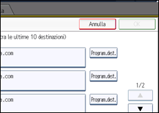 Illustrazione schermata pannello di controllo