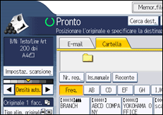 Illustrazione schermata pannello di controllo