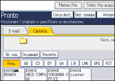 Illustrazione schermata pannello di controllo