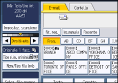 Illustrazione schermata pannello di controllo