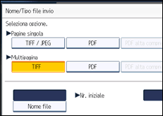 Illustrazione schermata pannello di controllo