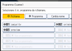 Illustrazione schermata pannello di controllo