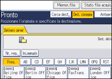 Illustrazione schermata pannello di controllo
