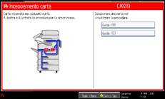 Illustrazione della schermata sul pannello di controllo