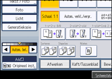 Schermafbeelding bedieningspaneel