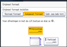 Schermafbeelding bedieningspaneel