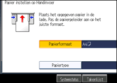 Schermafbeelding bedieningspaneel