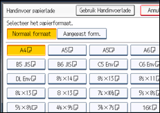 Schermafbeelding bedieningspaneel