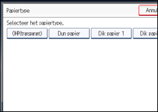 Schermafbeelding bedieningspaneel
