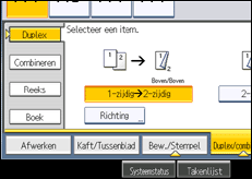 Schermafbeelding bedieningspaneel